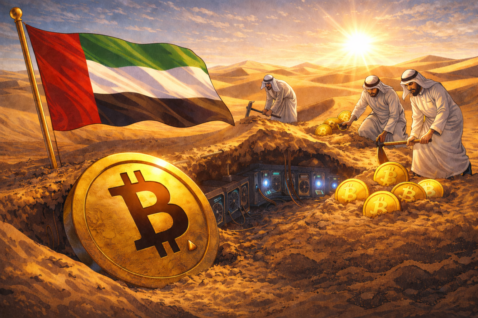 UAE Mined 6,790 BTC On-Chain, as CZ Says He "Pushed a Little"