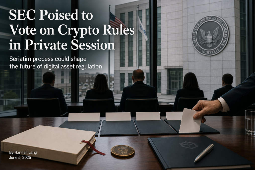 SEC委员会通过加密资产监管提案,改为会外分开投票
