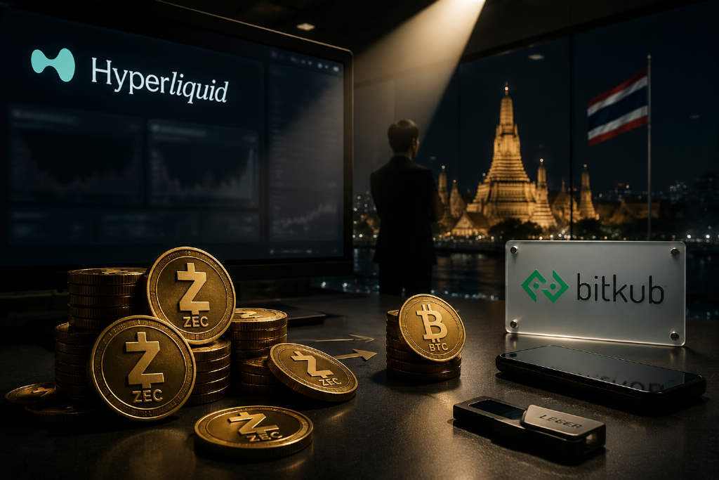 疑似 Bitkub 联创关联地址向 Hyperliquid 转入 3.41 万枚 ZEC
