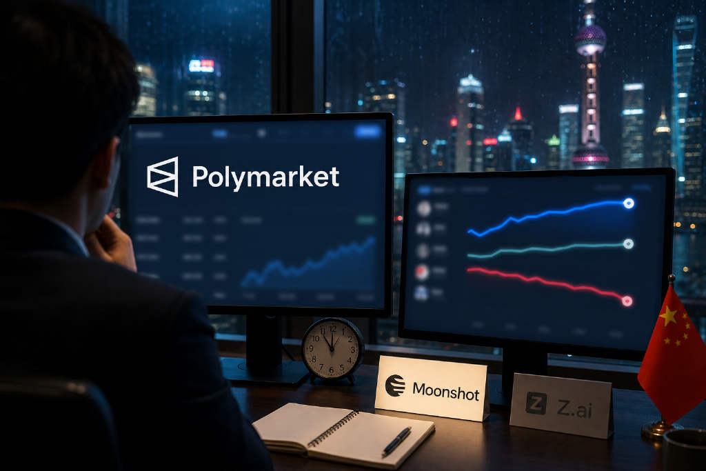 Polymarket:Moonshot 8 月底位列 Arena.ai 中国 AI 公司第二的概率升至 91%