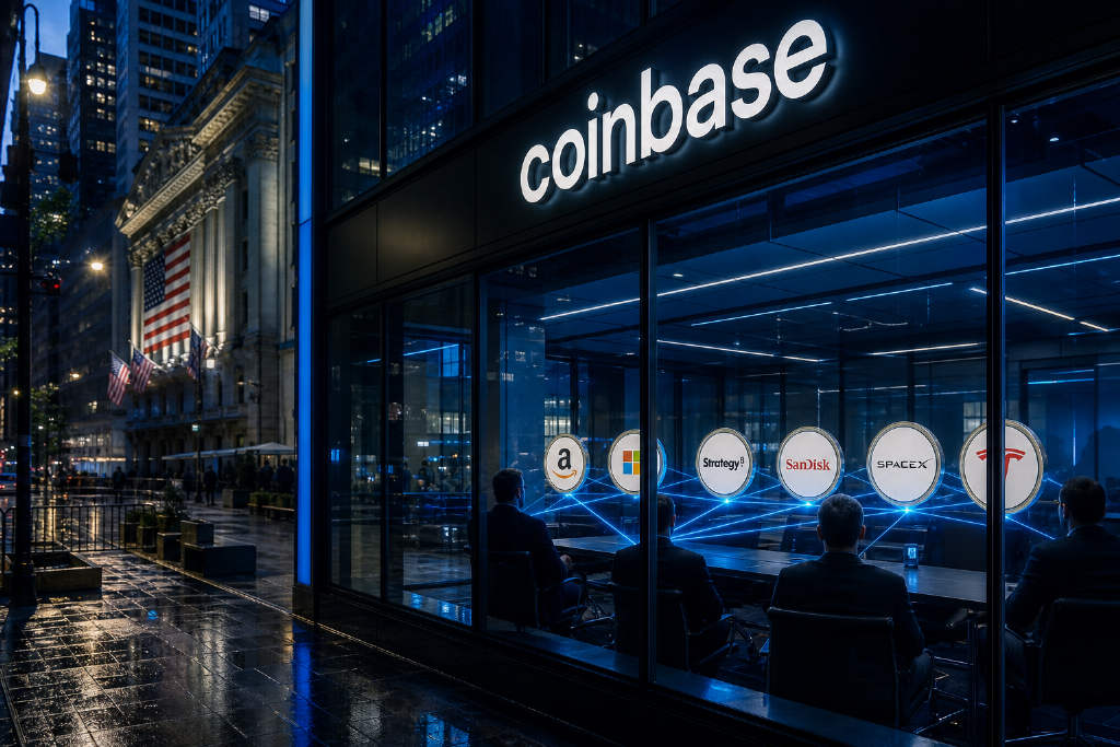 Coinbase Launches 6 Tokenized Stocks on Base Network