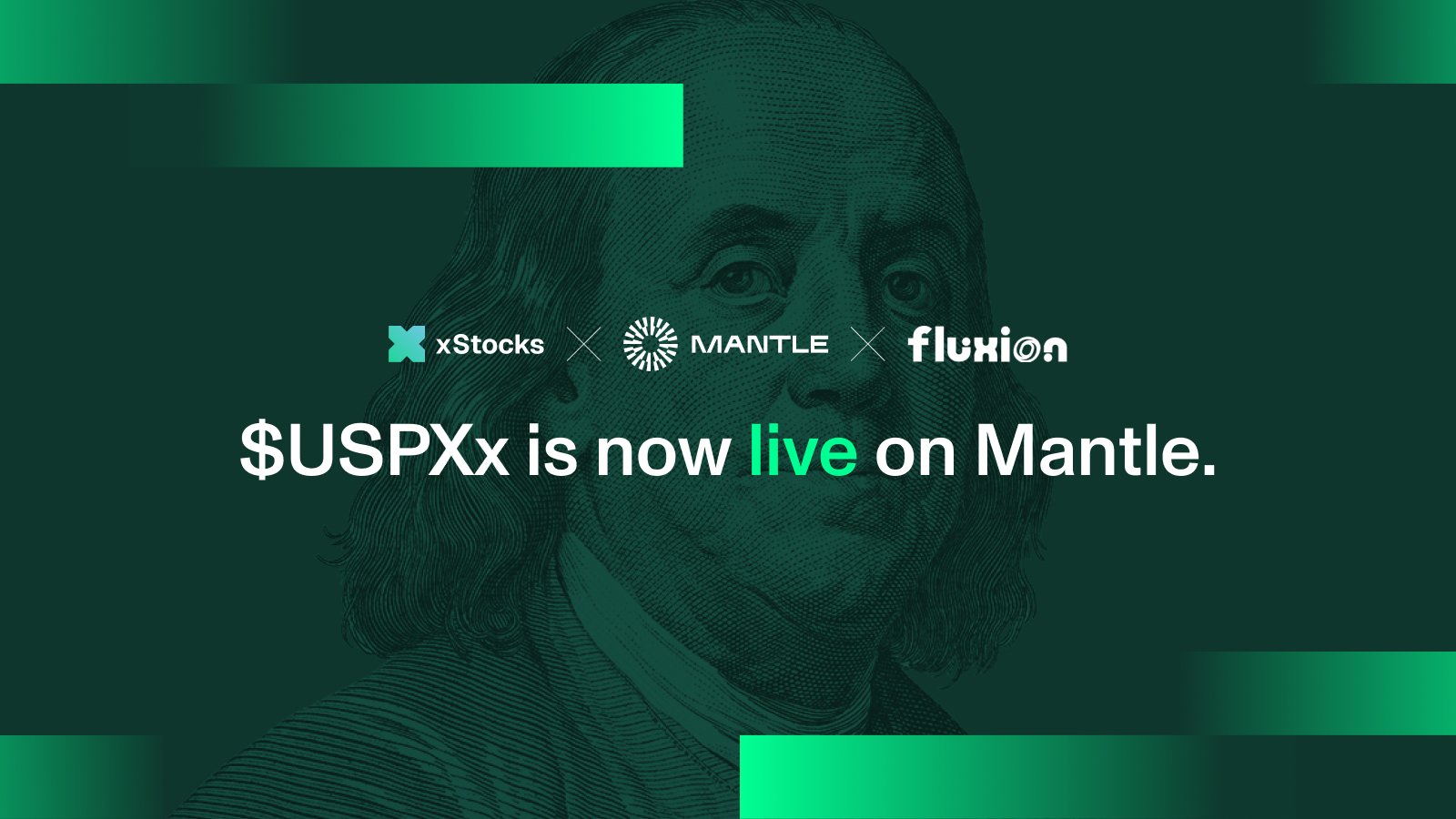 富兰克林邓普顿旗下ETF USPX代币化版本上线Mantle DEX Fluxion
