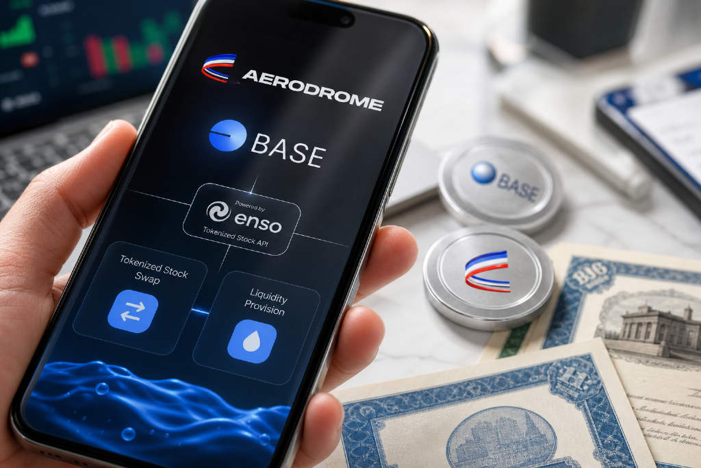 Enso 集成 Aerodrome,扩展 Base 代币化股票交易支持
