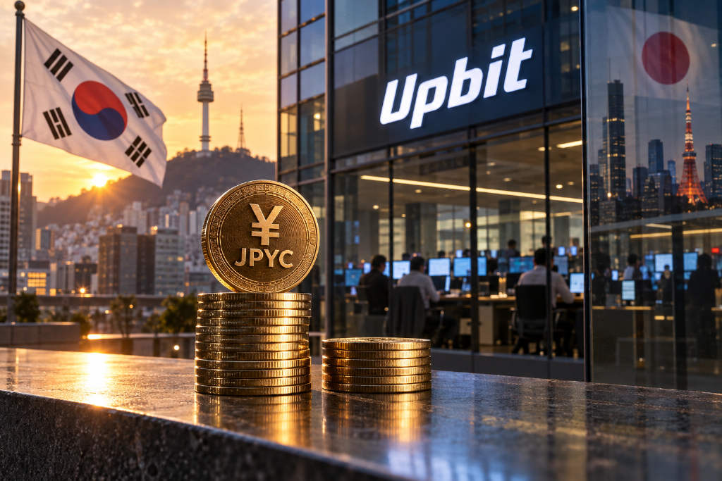 JPYC Spiked to 4.2 Yen After Listing on Upbit Before Sliding Back Near Peg