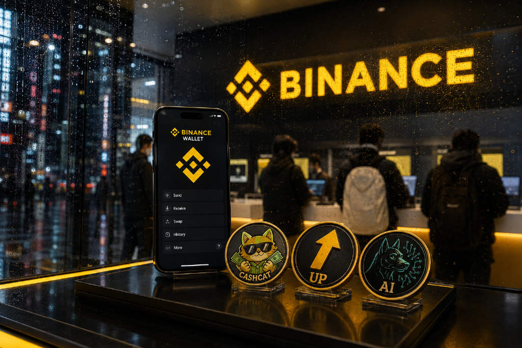 币安Alpha 1.0新增CASHCAT、UP和AI三种代币