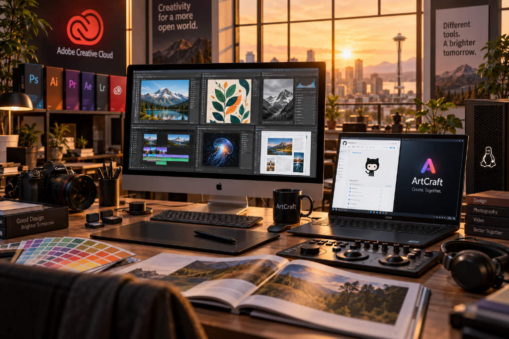 ArtCraft unveils seven free open-source creative apps aimed at Adobe’s core software lineup