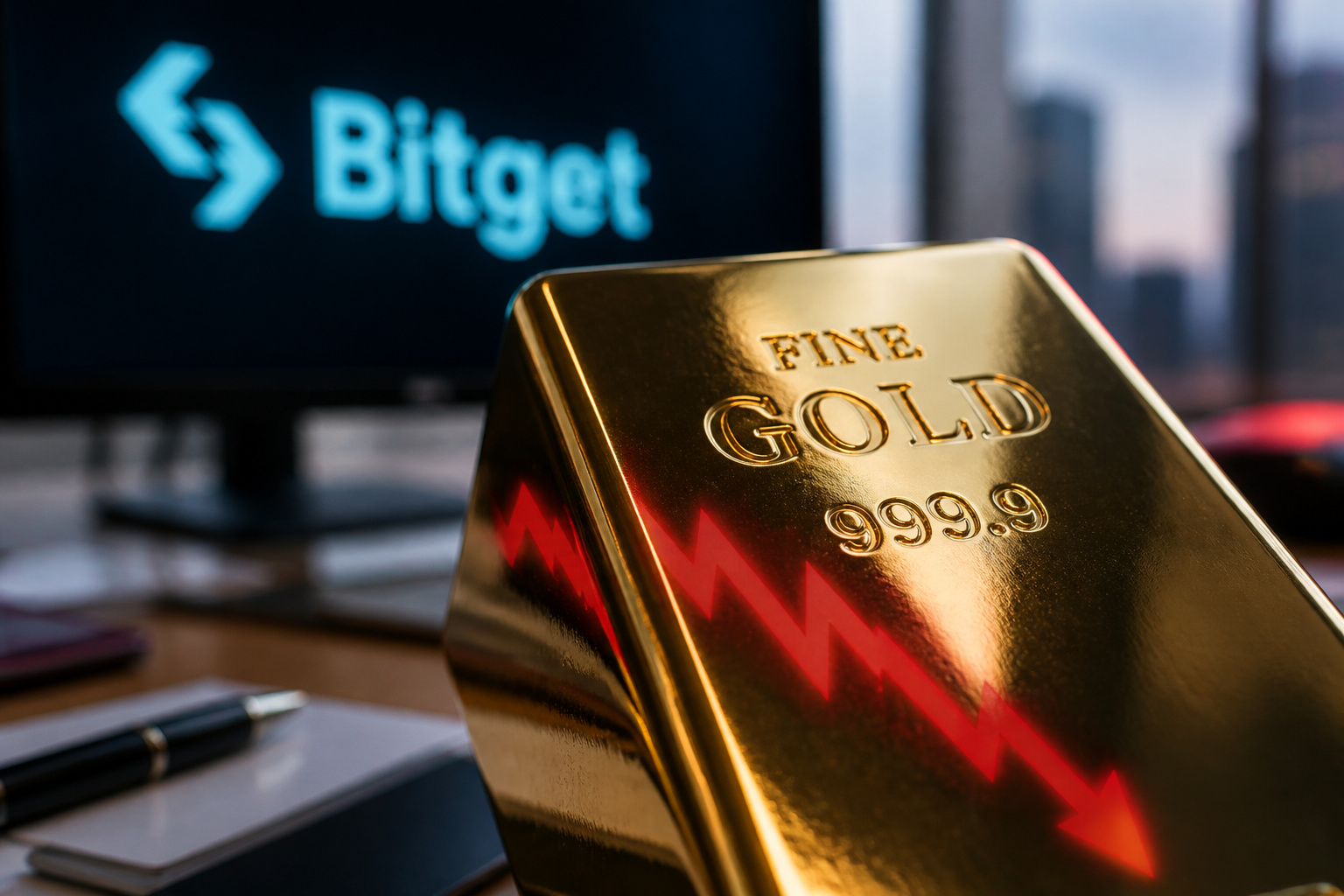 Bitget数据:现货黄金日内跌超1%现报4364.24美元/盎司