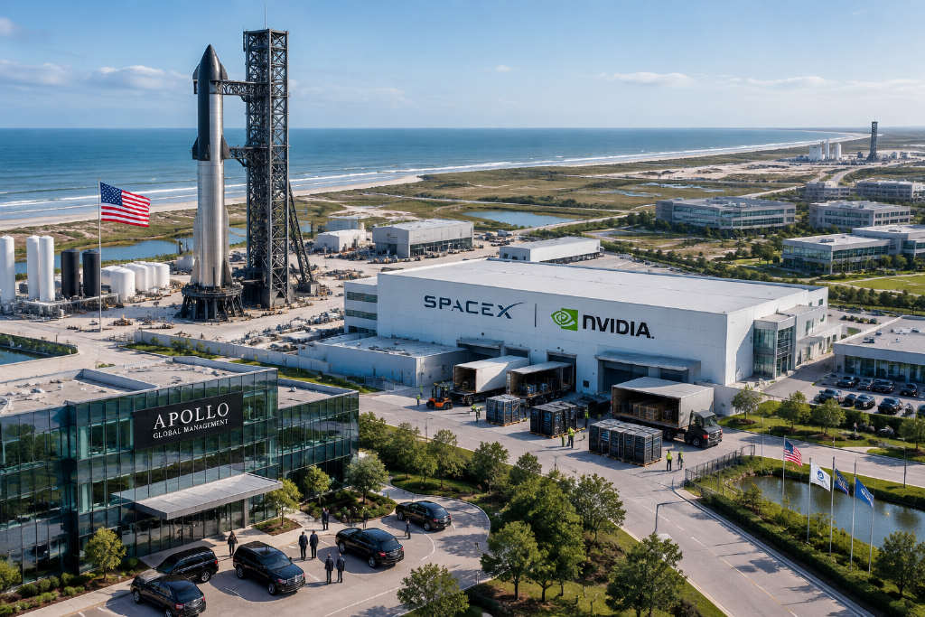 SpaceX拟筹资400亿美元采购英伟达芯片,Apollo牵头安排