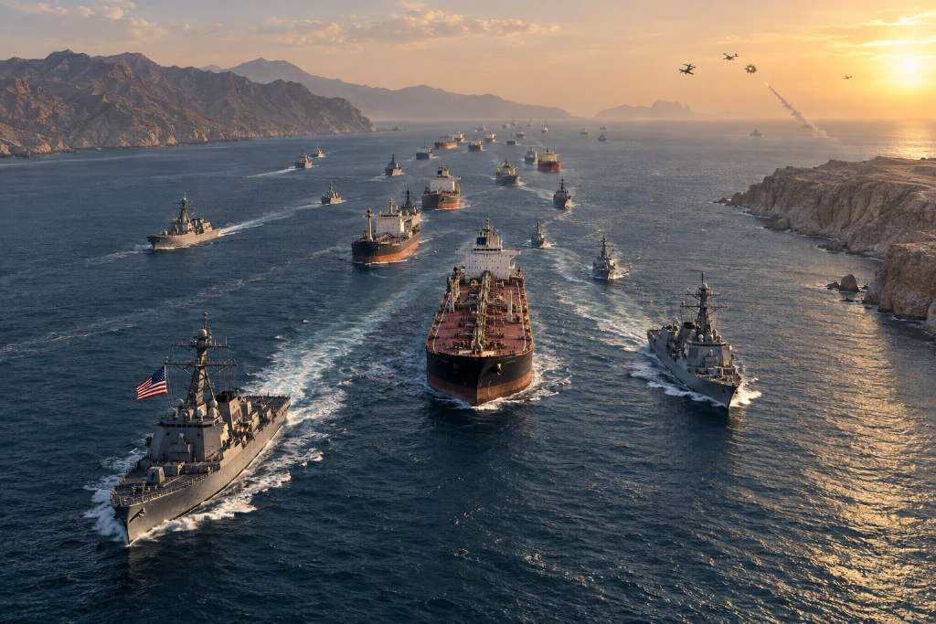 US Military Escorts 40 Oil Tankers Through Strait of Hormuz, Carrying 18 Million Barrels of Oil