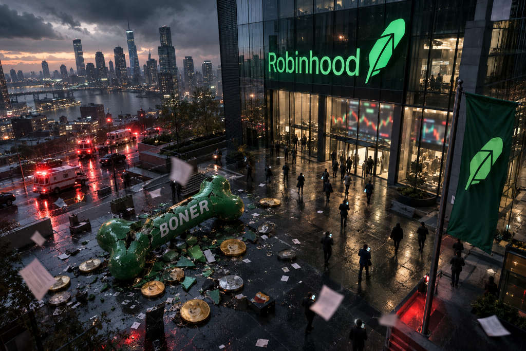 Robinhood Chain 上 Meme 币 BONER 24 小时市值跌超 37%
