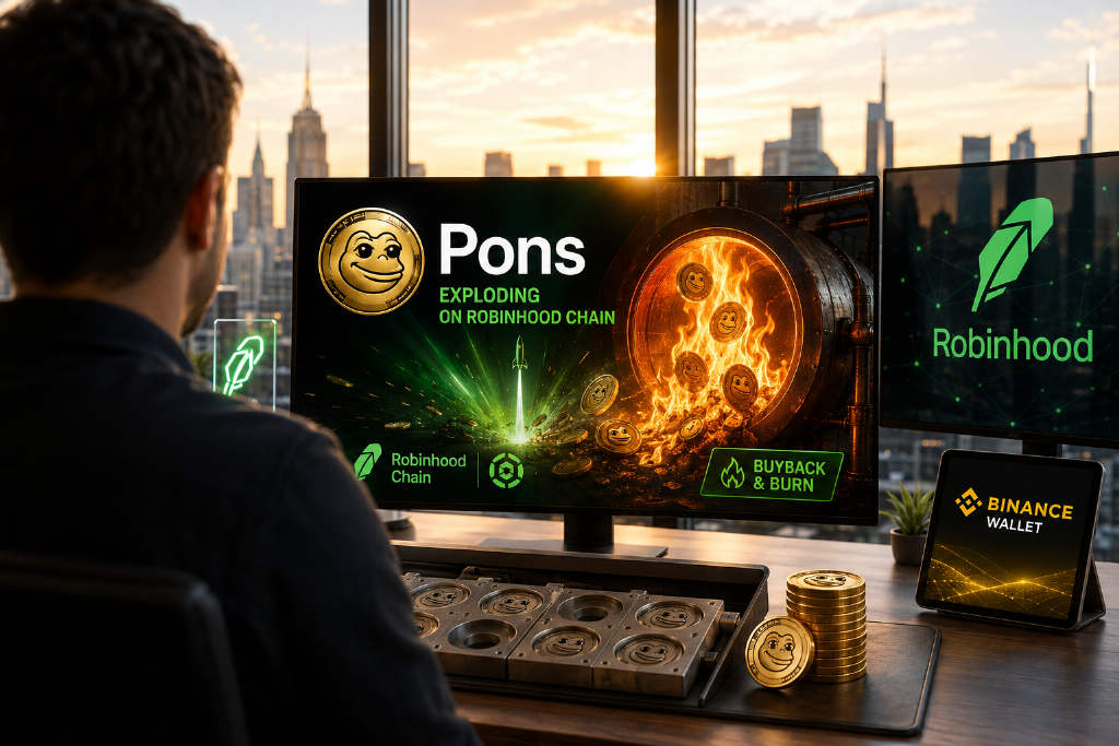 PONS两个月涨逾180倍,成Robinhood Chain最热发币平台代币