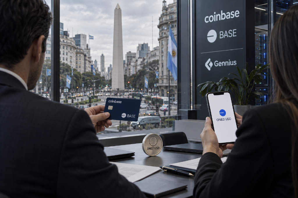 Coinbase 联手 Gennius 在阿根廷推出稳定币 ONED USD