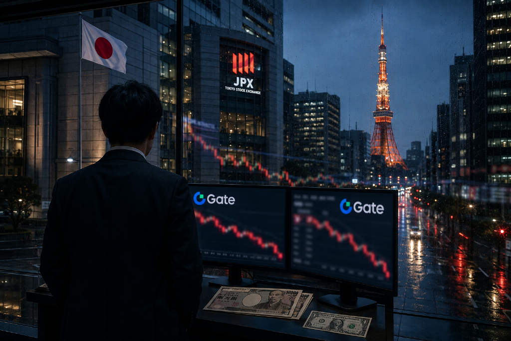美元兑日元跌至157.5,24小时跌幅1.5%