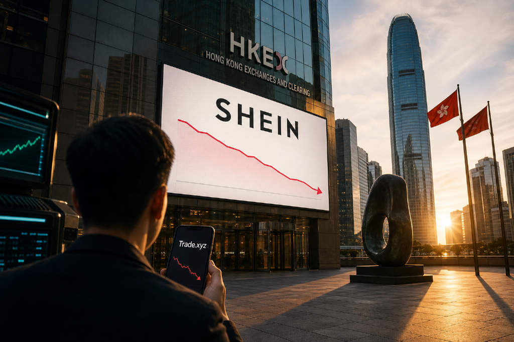 Trade.xyz 提前定价 SHEIN 破发,盘前合约接近港股首日盘中水平