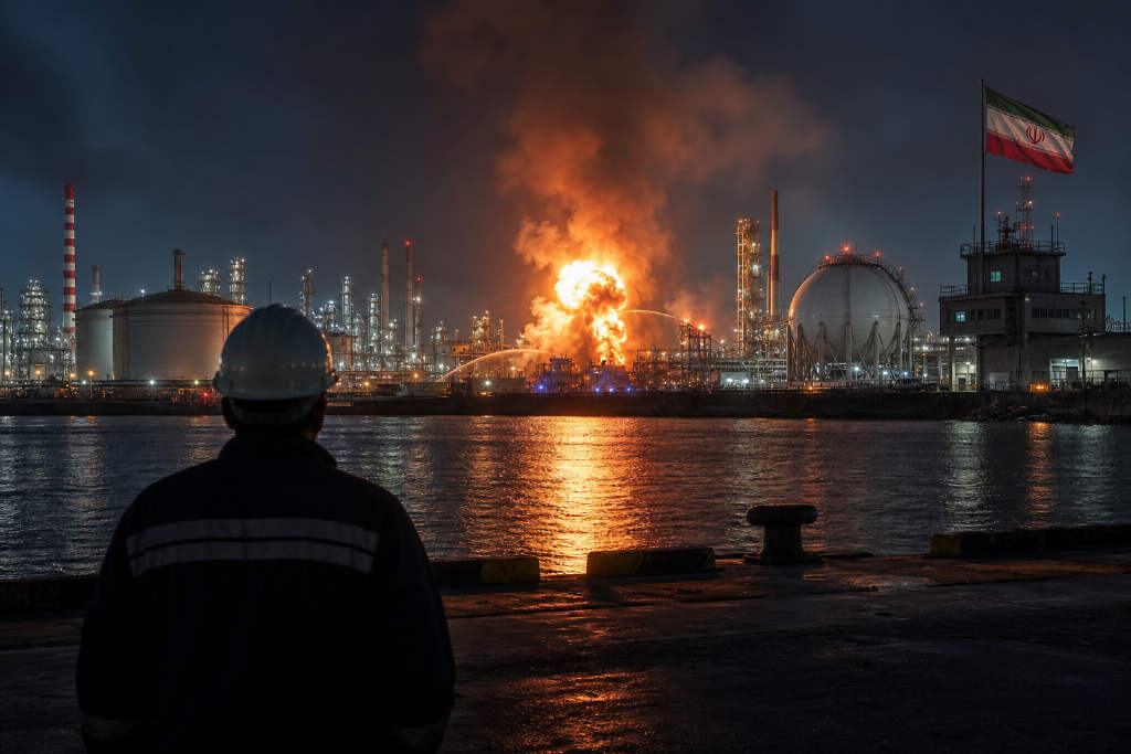 伊朗阿萨鲁耶港9月1日夜间传出爆炸声