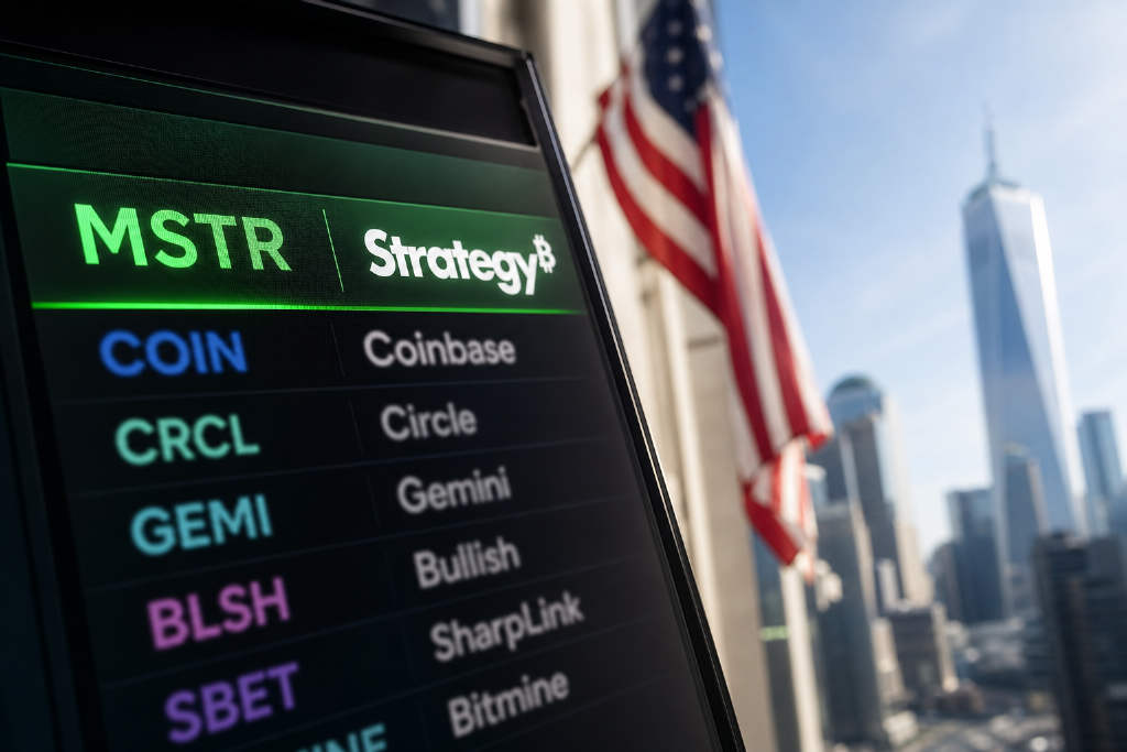 美股加密概念股多数走高,Strategy 涨超 8%