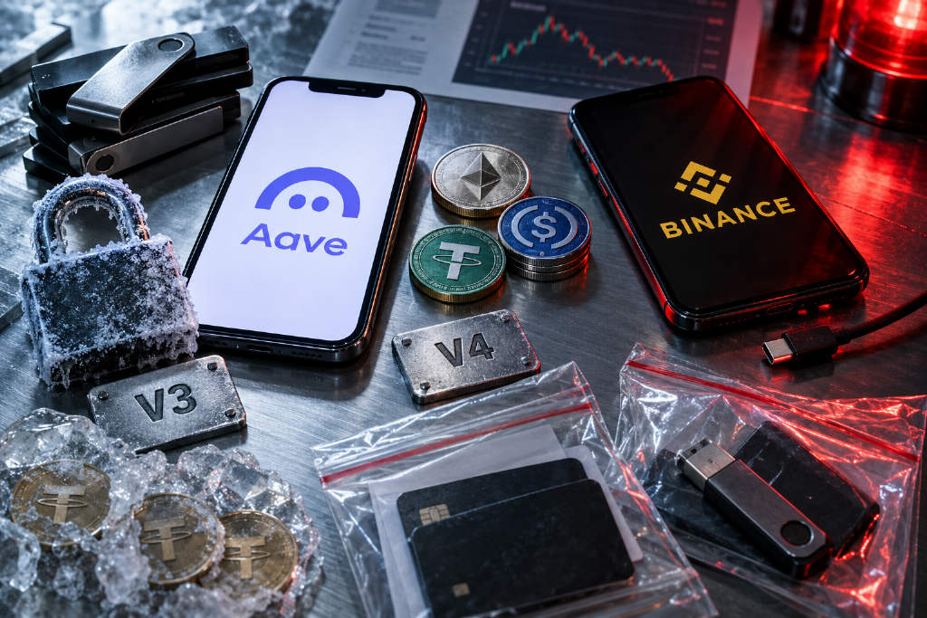 Aave称协议未受Binance关联钱包事件影响，V3与V4市场已冻结