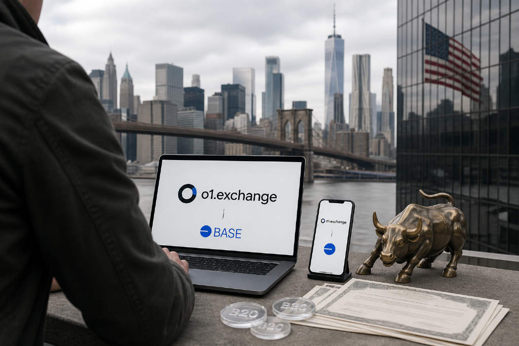 o1.exchange 在 Base 推出股票代币发射平台
