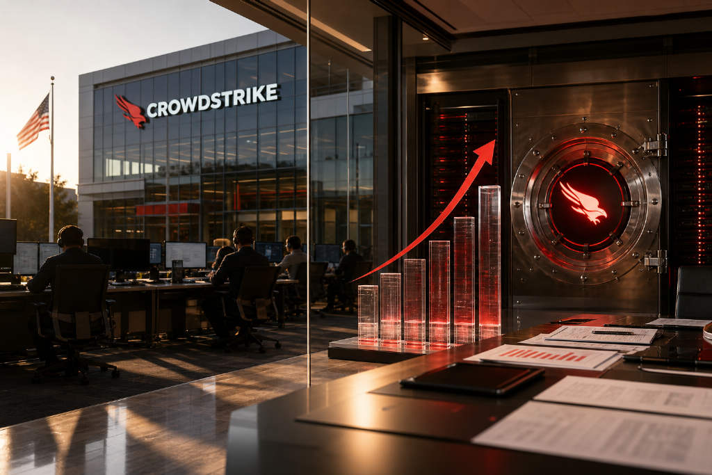 CrowdStrike 季度转盈并上调全年指引,ARR 与现金流同步走强