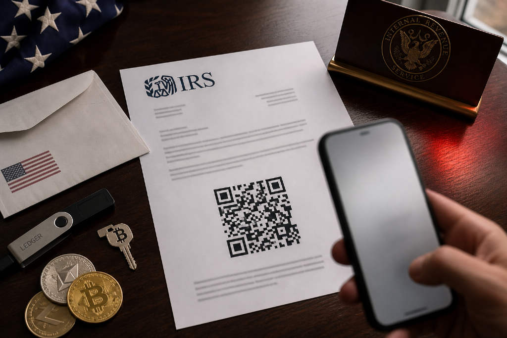IRS 警告加密持有者警惕冒充税务通知的邮件钓鱼
