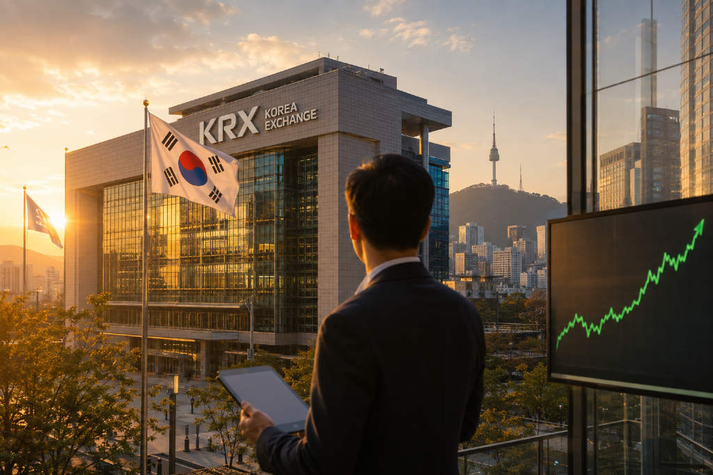 South Korea's KOSPI Index Surges 4% Intraday