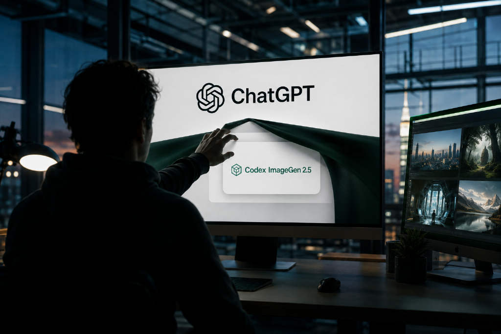 用户发现ChatGPT隐藏弹窗:Codex ImageGen 2.5图像升级公告