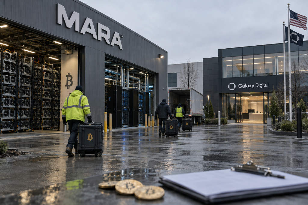 MARA moves 996 BTC to Galaxy Digital as its bitcoin treasury shrinks during AI push