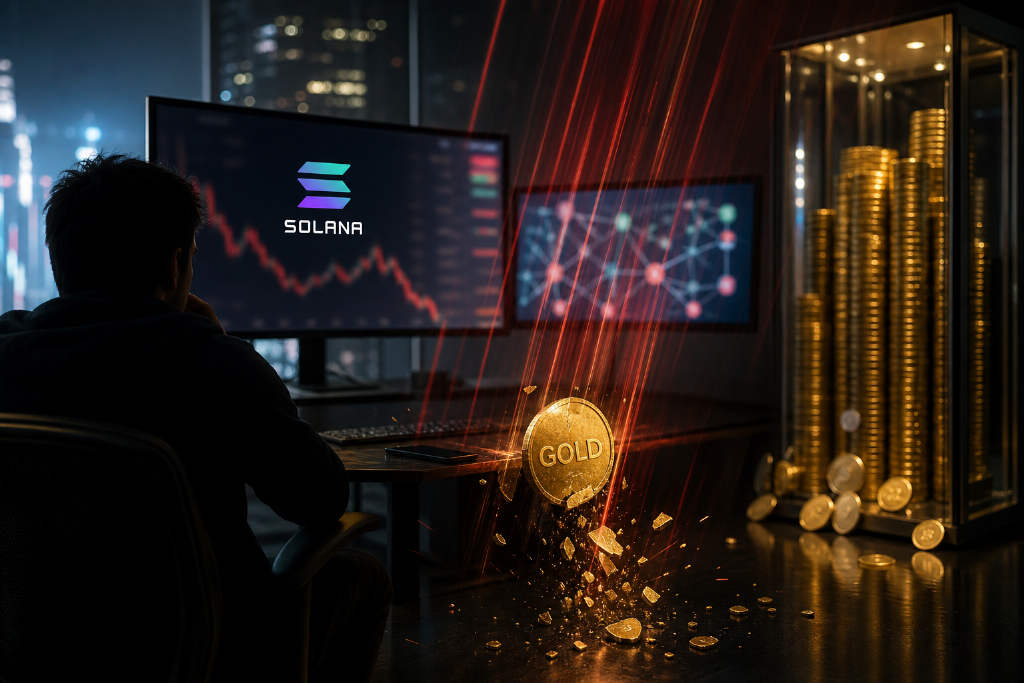GOLD Meme Coin Crashes Over 90% on Solana; Trader Loses $62,100 in 7 Minutes