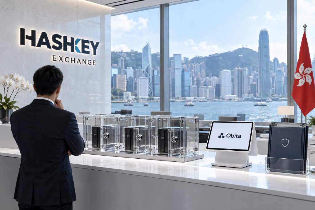 HashKey Exchange 与 Obita 合作,为 Obita Mesh 提供机构级数字资产托管