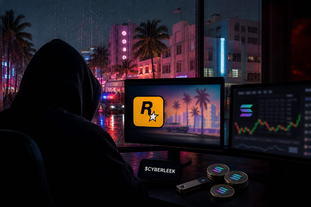 GTA 6 泄露关联 Meme 币 $CYBERLEEK 在官方试玩前遭抛售