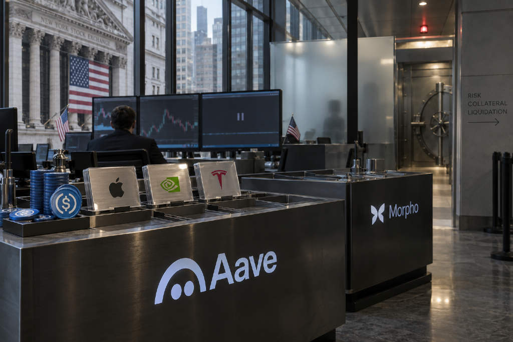 Aave在Base上线美股抵押借贷,代币化股票闭环仍待验证