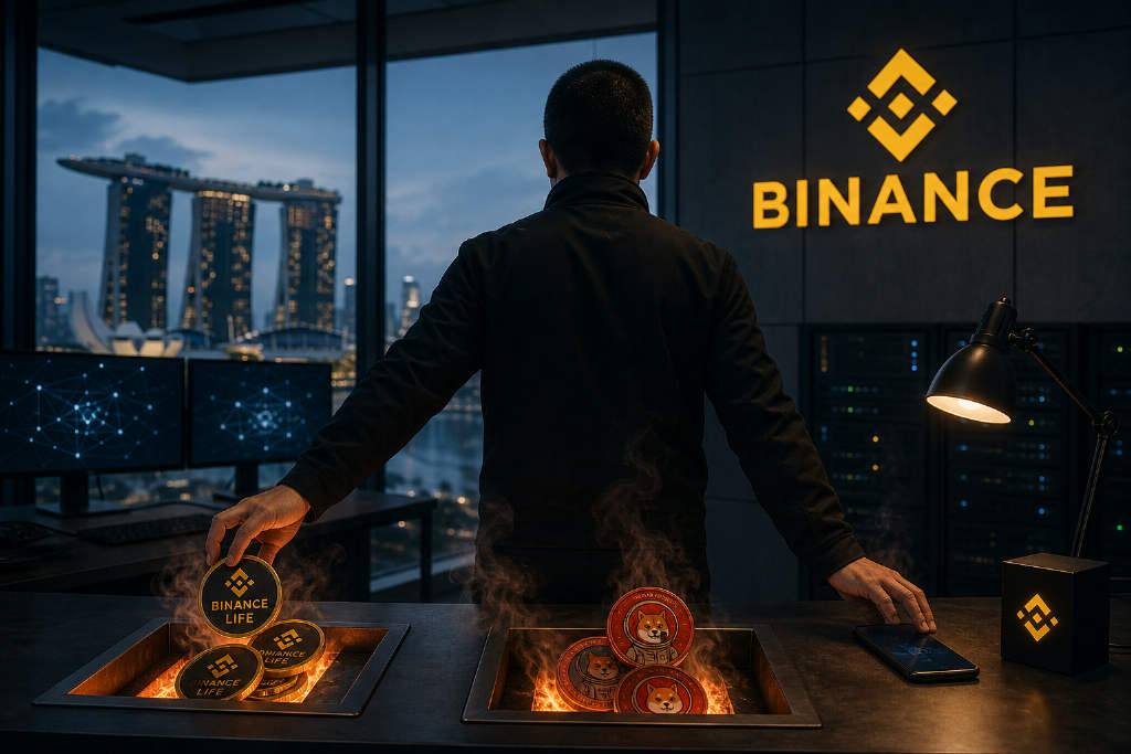 链上监测:CZ 地址销毁 4444 枚“币安人生”和 MarsCoin