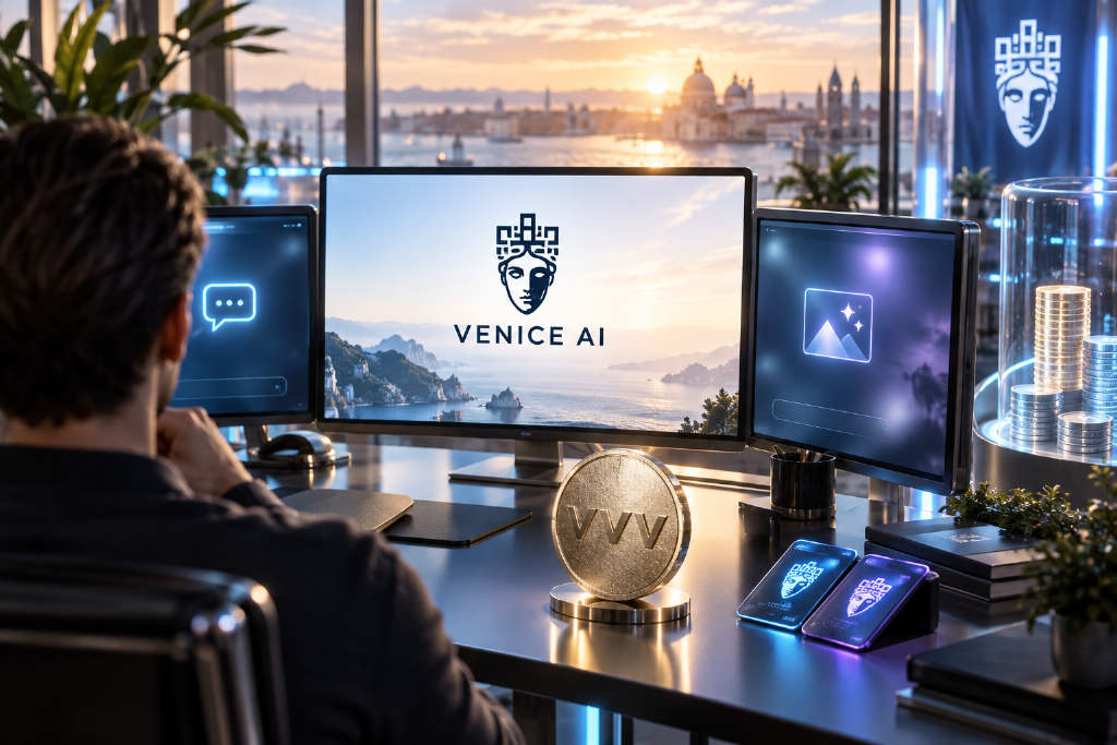 Venice AI’s VVV hits a record $34.51 as the privacy-focused token climbs about 3,000% from its December low