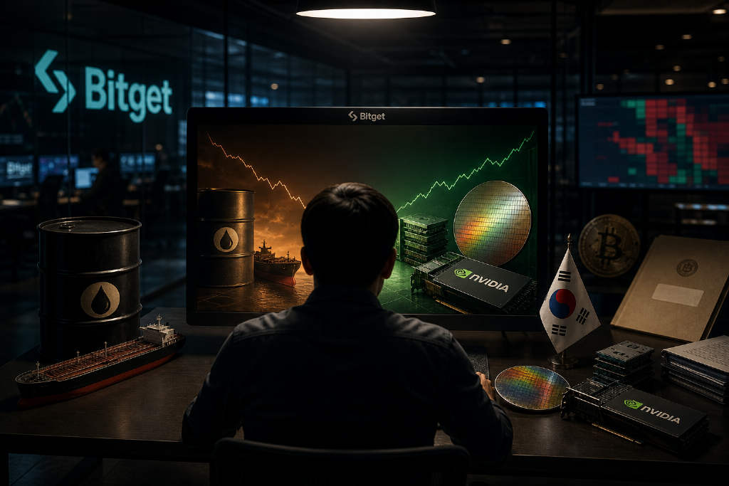 Bitget UEX 日报:油价回落 2%,DRAM 出口价飙升,英伟达财报前止跌