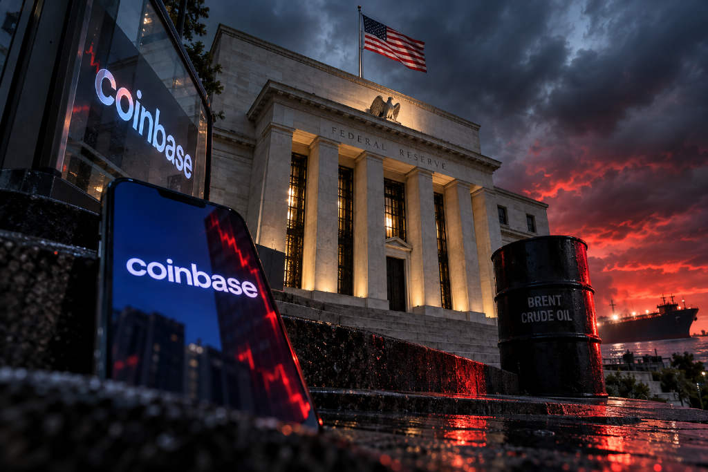 美联储决议前夜监管与油价共振,Coinbase 跌逾 10%