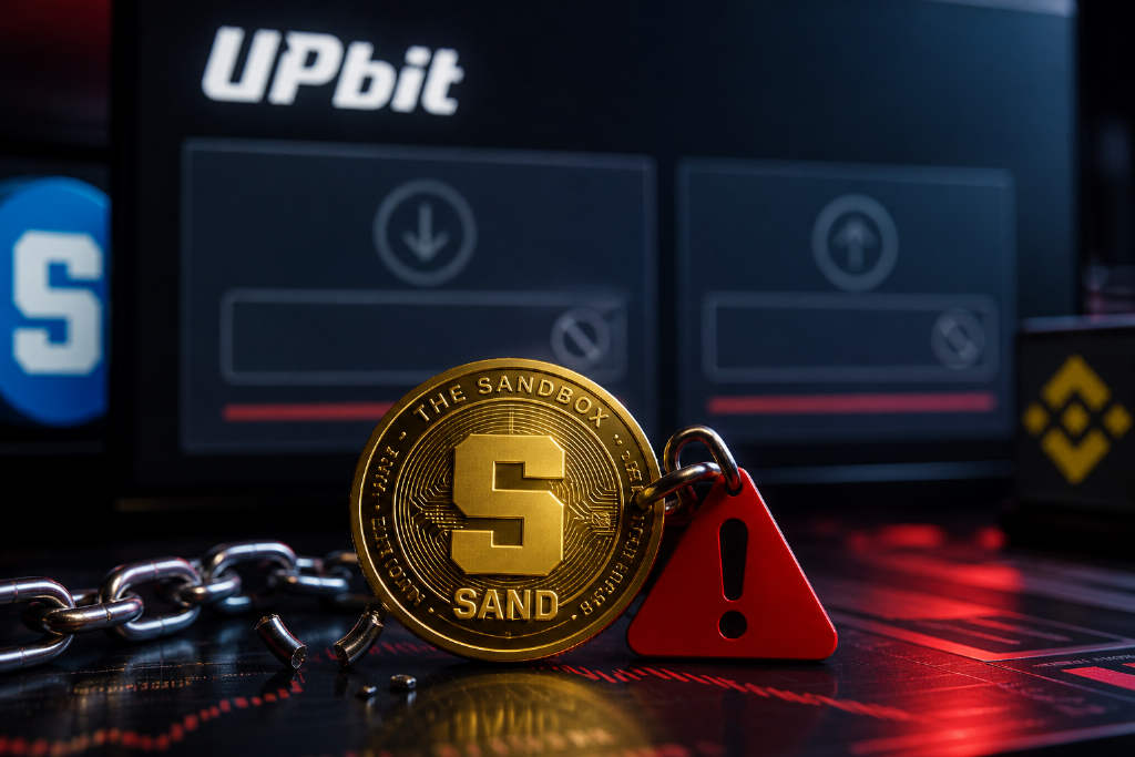 Upbit将SAND列入交易警示,充提服务已暂停