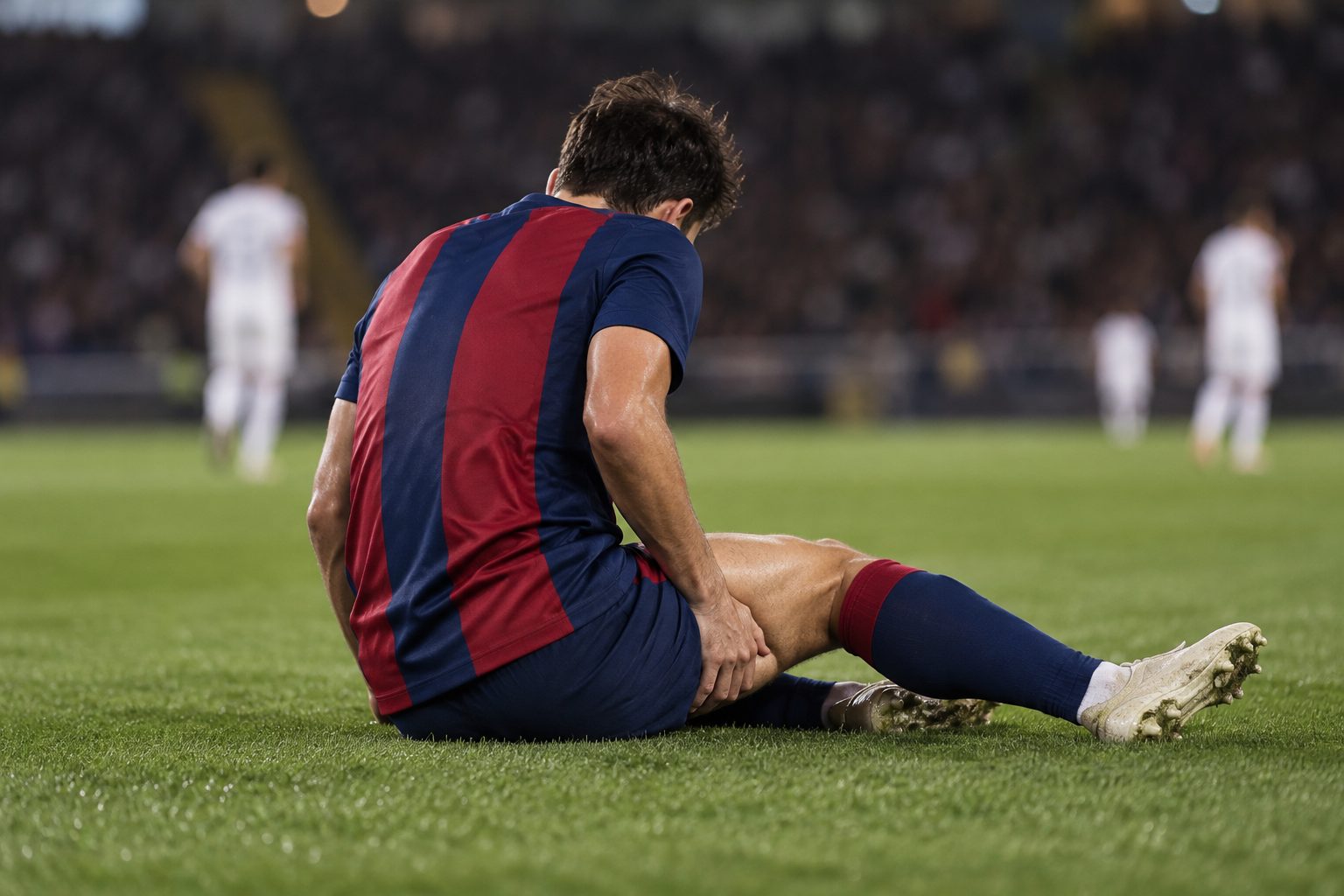 Barcelona say Dani Olmo has left adductor injury