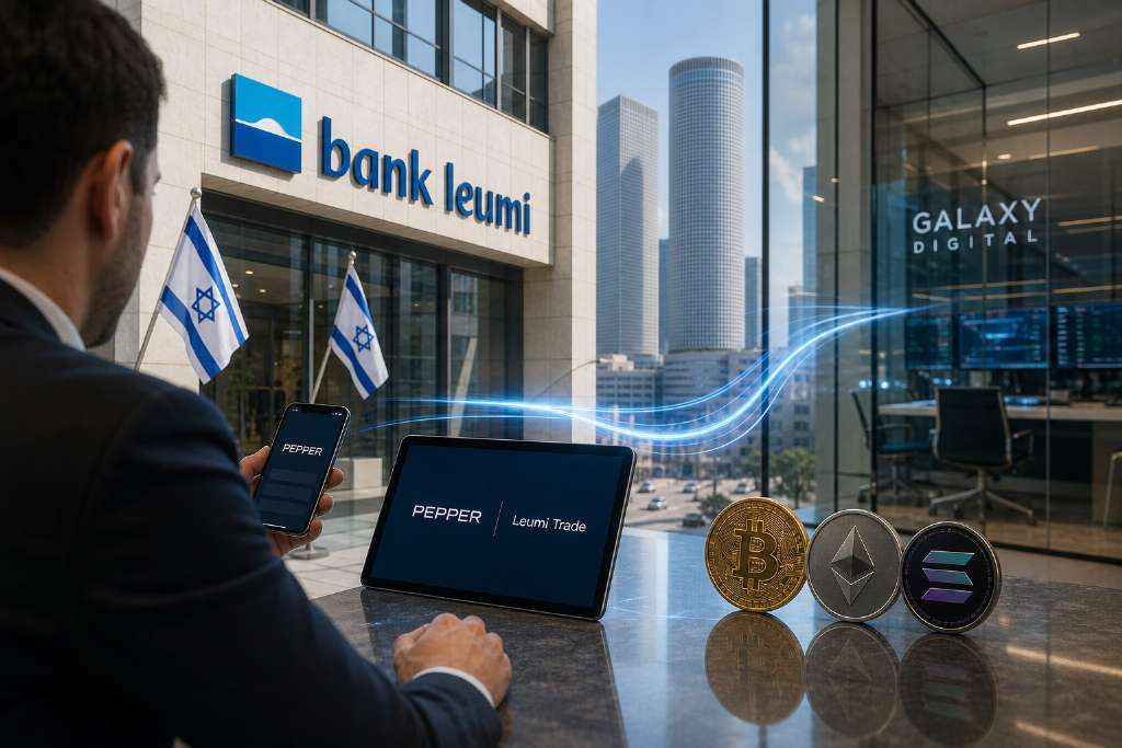 Bank Leumi计划于2027年初推出BTC、ETH和SOL交易