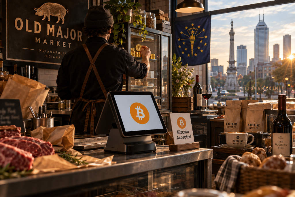 Around 200 Indiana Merchants Are Listed as Accepting Bitcoin, With Some Businesses Choosing to Hold BTC