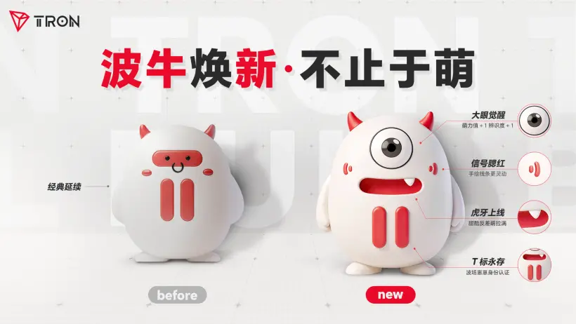波场TRON焕新波牛形象,打造更具亲和力的品牌角色