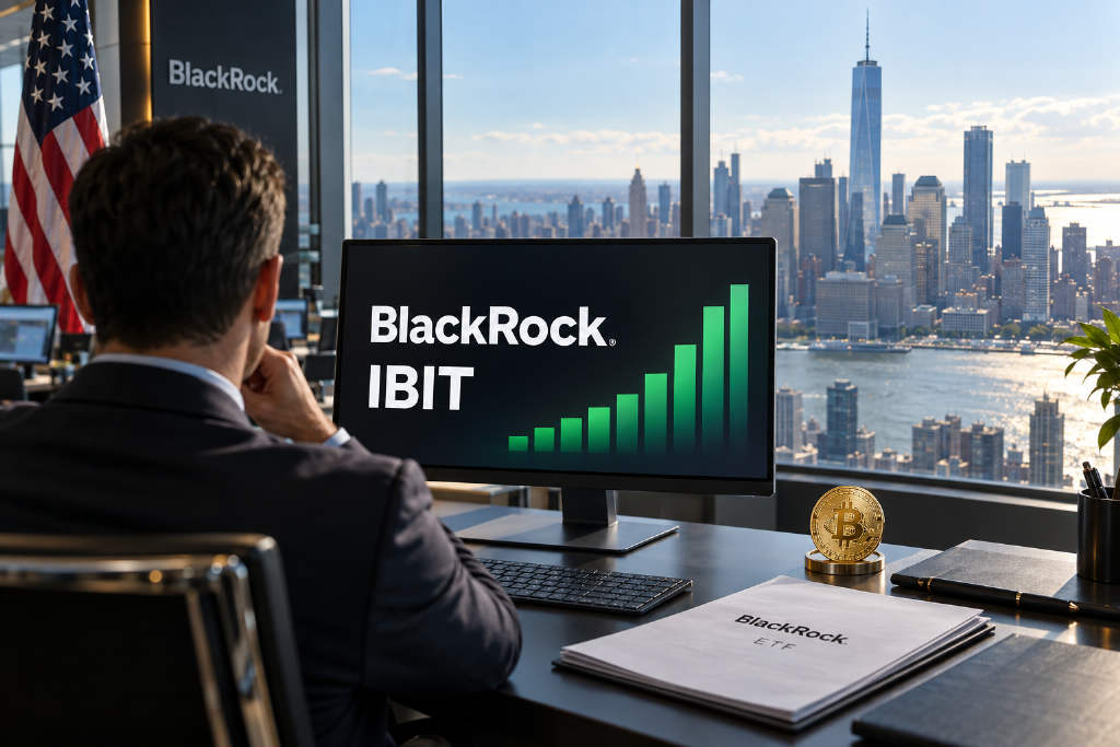 贝莱德比特币现货 ETF IBIT 单日净流入 9700 万美元
