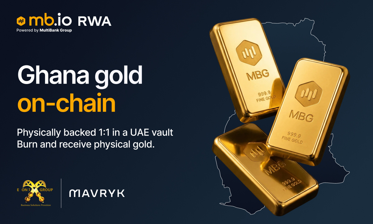 MultiBank's mb.io Partners with Kings Orbis, EON3, Mavryk to Tokenize Ghana Gold On-Chain
