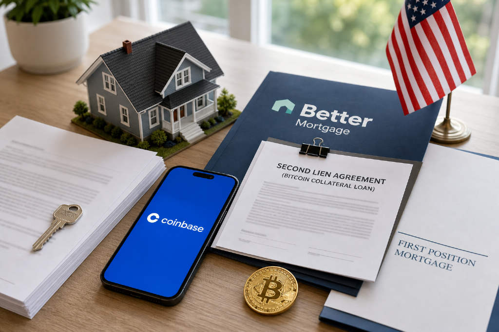 Coinbase 与 Better 开放比特币质押首付房贷申请