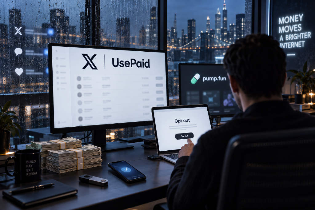 UsePaid says it has sent about $1.536 million to tagged X accounts through X Money as opt-out page goes live