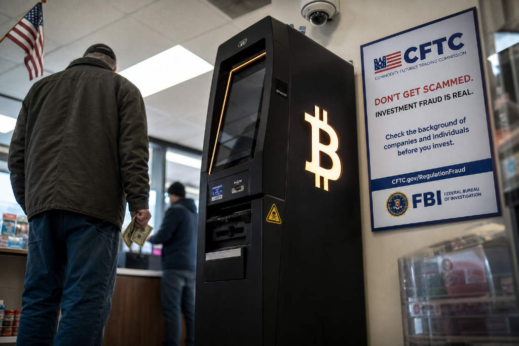 CFTC warns of crypto ATM fraud risks as FBI logs about 13,000 complaints in 2025