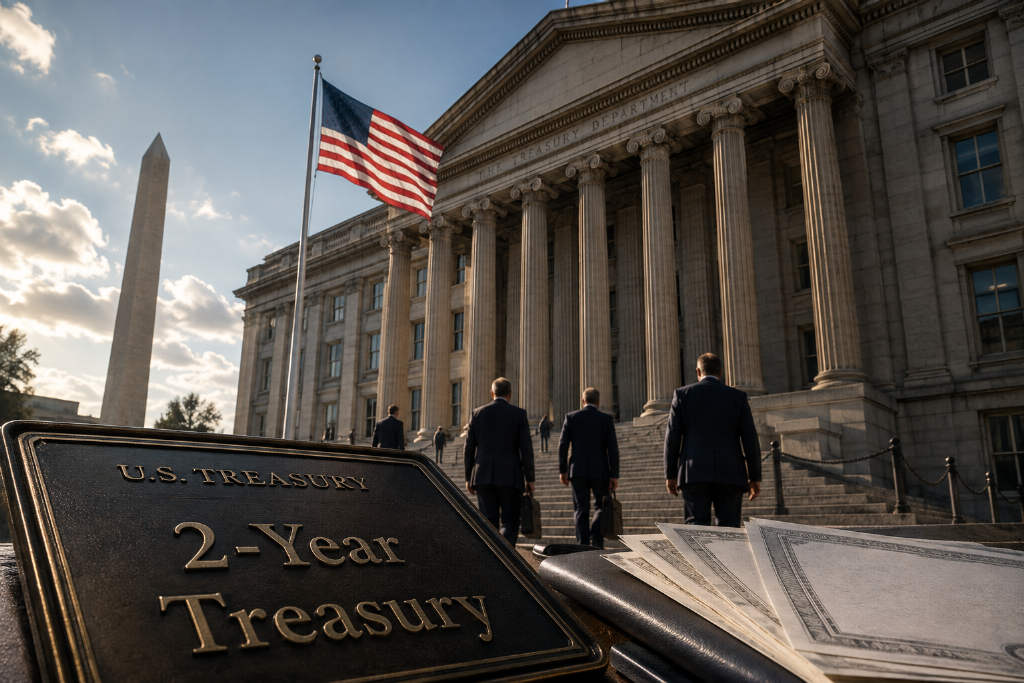 U.S. 2-Year Treasury Yield Hits 4.416%, Highest Since Jan 2025