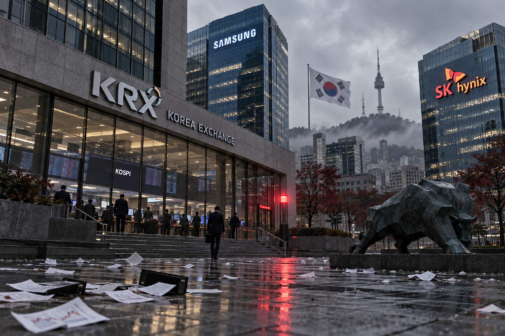 KOSPI sinks over 40% from June peak as market value loss tops $2 trillion