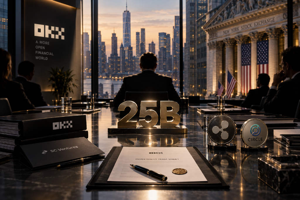 OKX 以 250 亿美元估值完成新一轮融资,延续 3 月融资安排