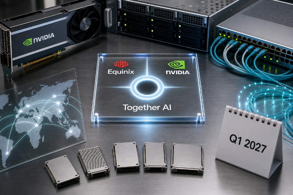 Equinix 联手英伟达与 Together AI 构建 AI 推理交易所,2027 年 Q1 推出