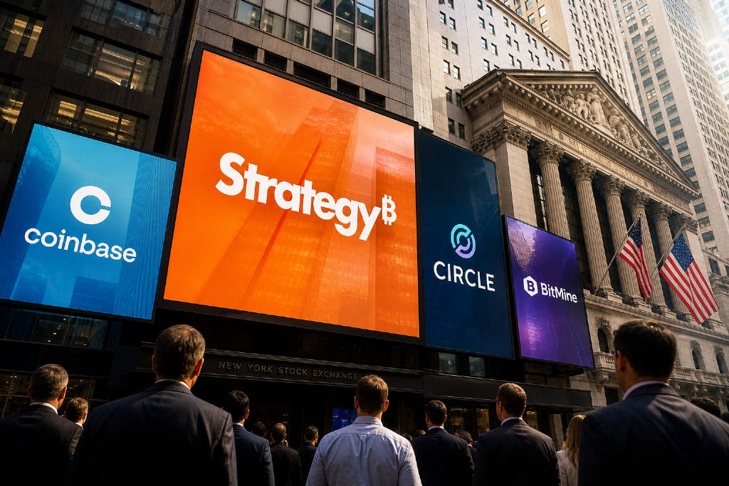 Strategy涨近12%,Coinbase和Circle、BitMine集体走高
